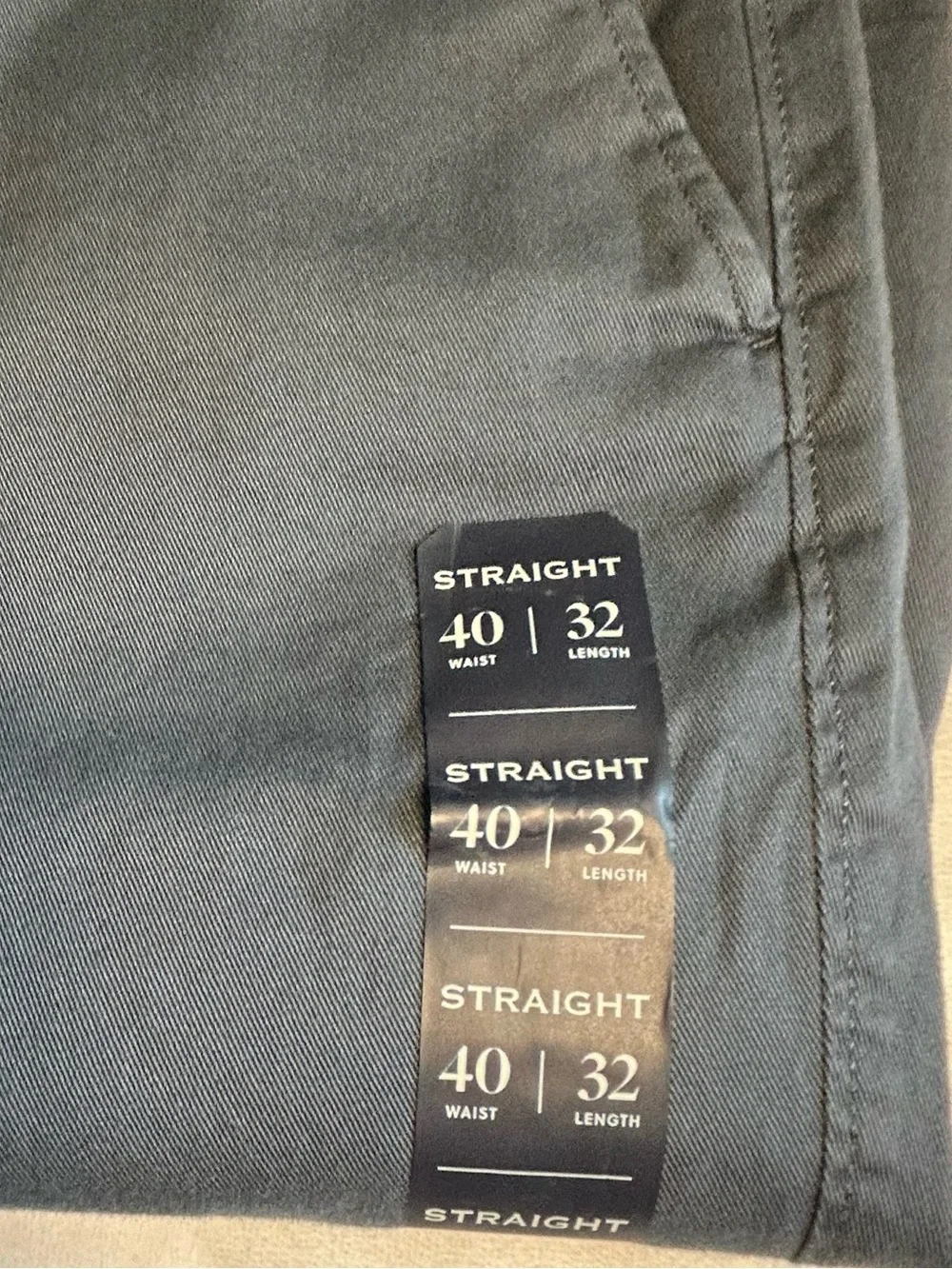 J. Crew Men's blue gray Flat-Front Chinos size 40x32